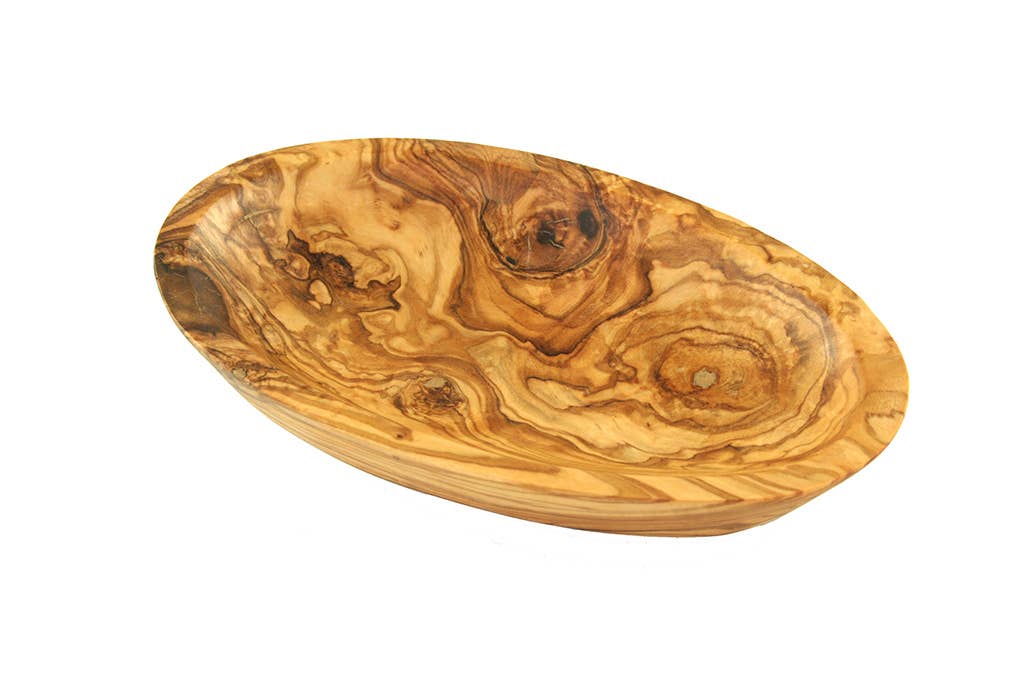 Ovale Schale aus Olivenholz 15–17 cm – Jure