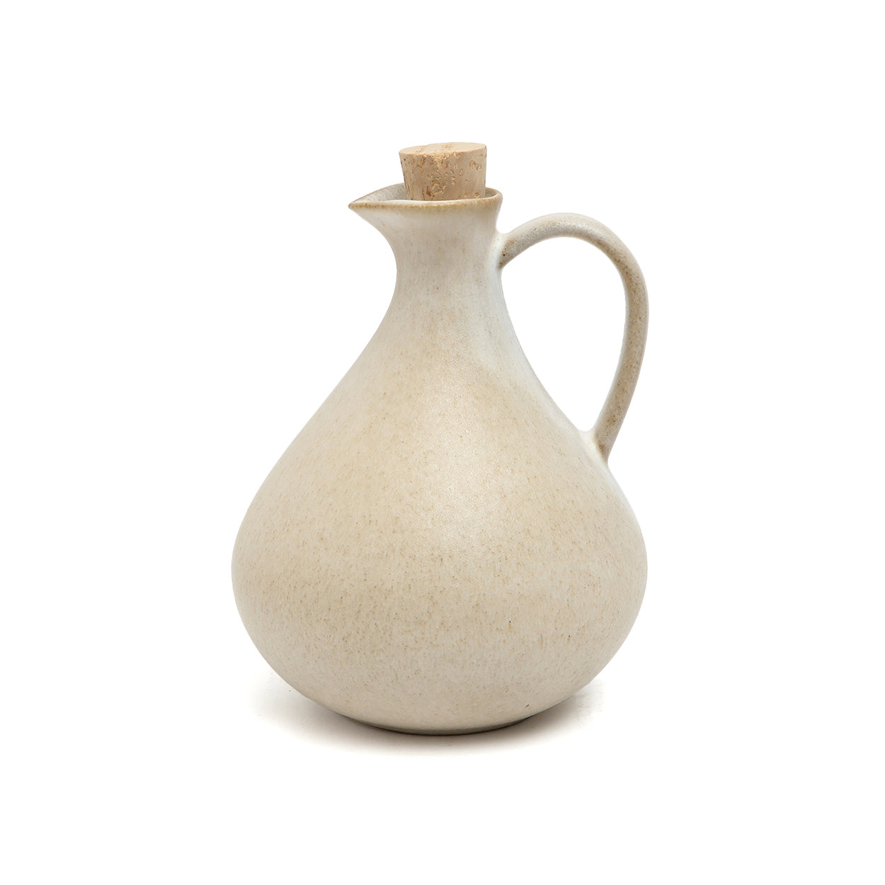 Bazar Bizar Olivenölflasche No. 80 – Weiß Keramik