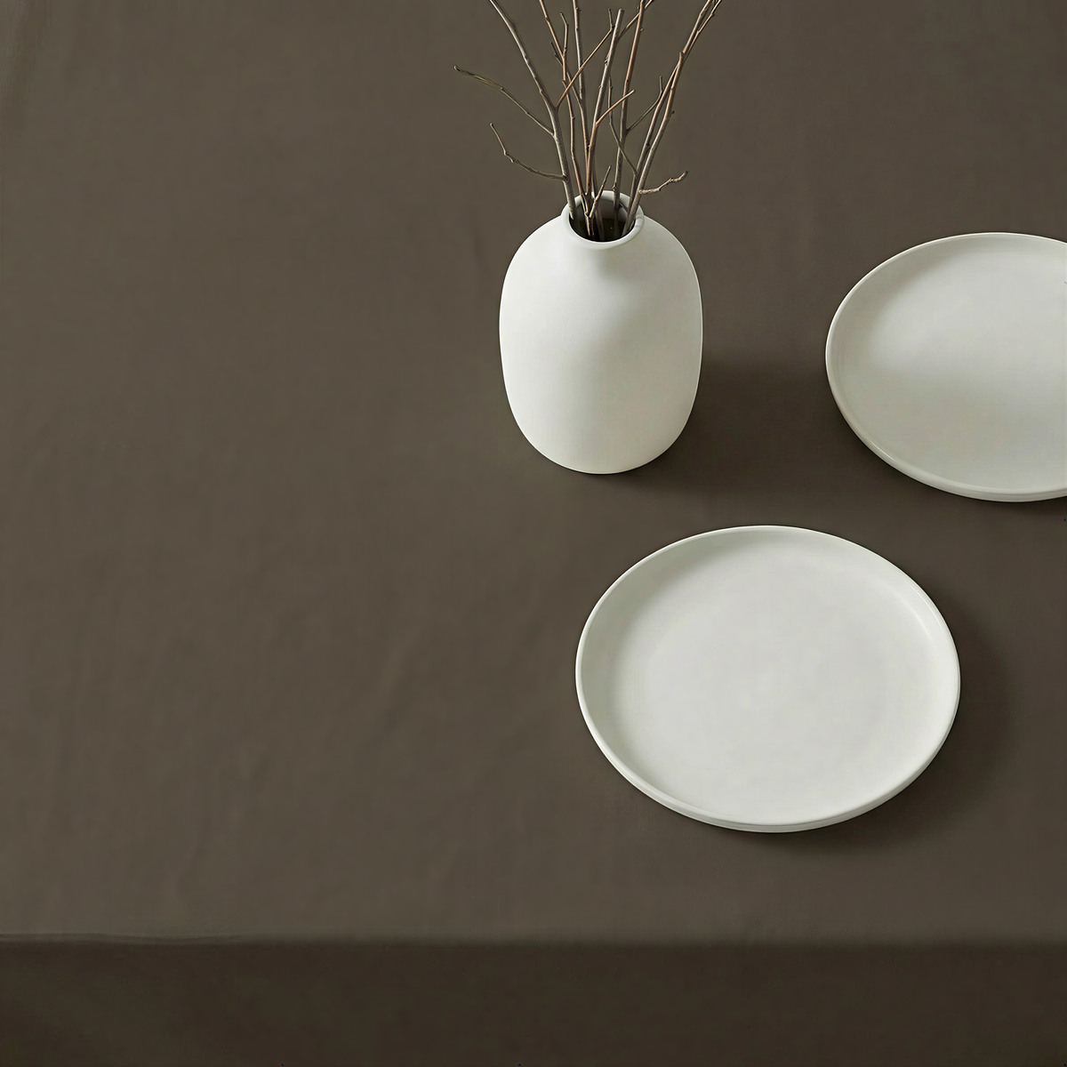 Tischdecke „Valentina“ – Dunkelbraun | 180 x 140 & 200 × 140 cm