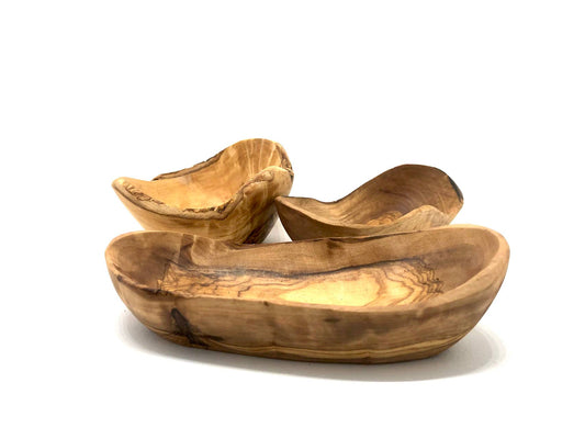 Handgefertigte Schale aus Olivenholz ca. 14–16 cm – Jure