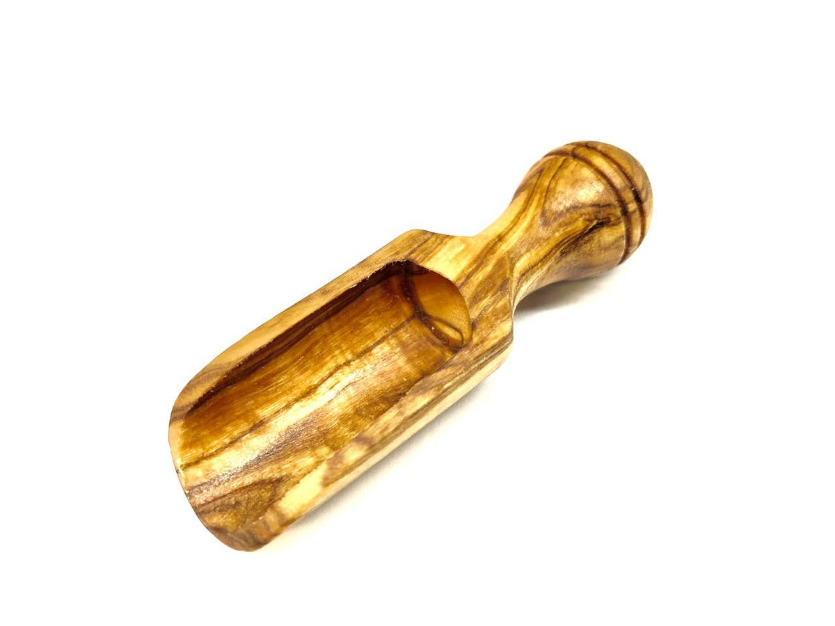 Salzschippchen aus Olivenholz 9–10 cm – Jure