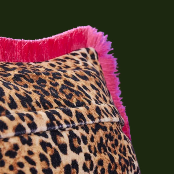 WERNS Dekokissen Jungle Love – Leo & Pink | 45 × 45 cm