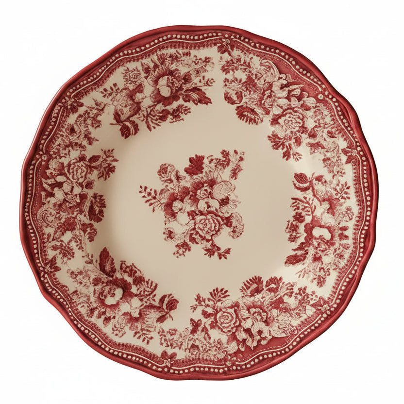 Essteller 26 cm Porzellan Rose – Florales Design Teller - Marija