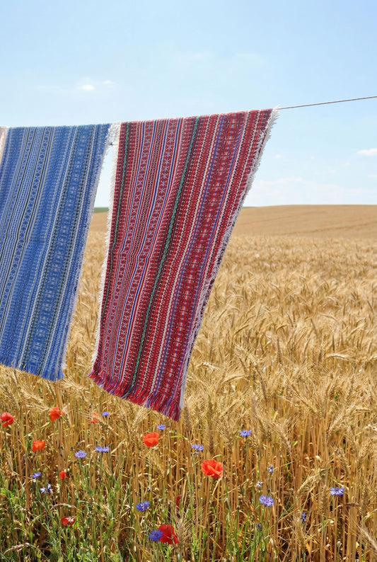 Handgewebter Tischläufer „Ruza“ Bunt 50 × 140 cm – aus Kroatien