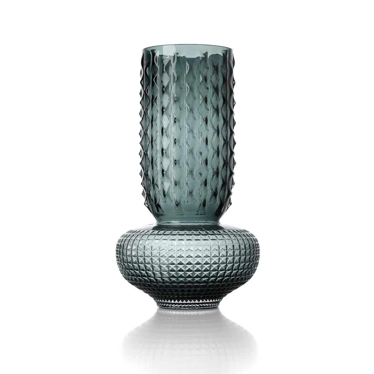 Bazar Bizar Glasvase „Sapphire Jewel“ Blau – 38 cm