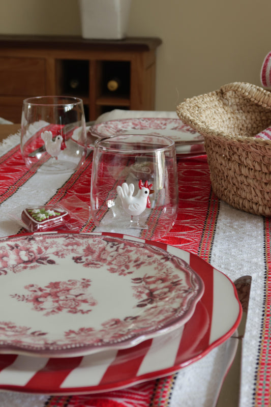 Trinkglas mit Figur 370 ml – transparentes Glas aus Borosilikat