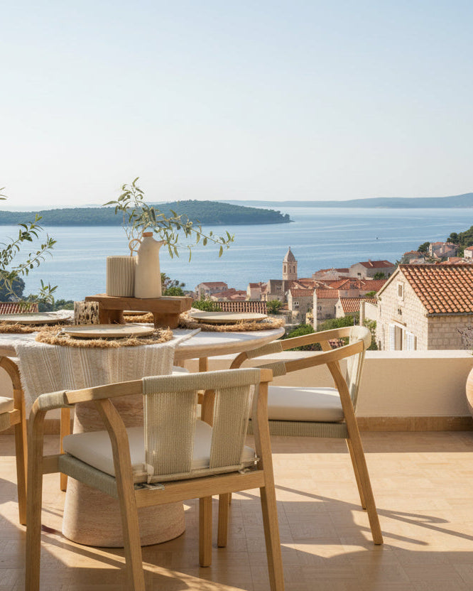 Handgewebte Tischdecke Beige – Josipa Design aus Kroatien