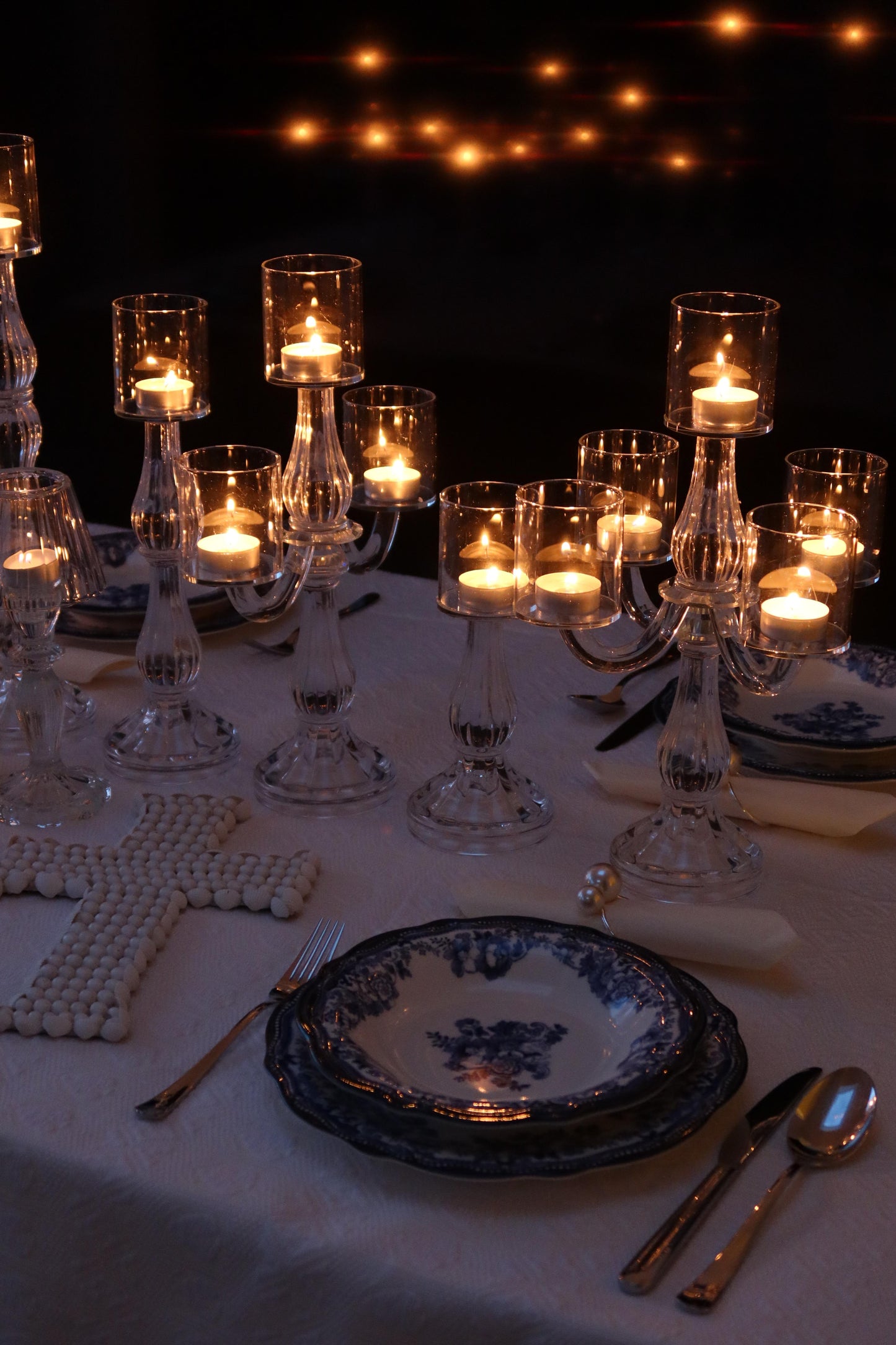 AULICA Serviettenringe mit doppelten Perlen im 4er-Set – Istrien
