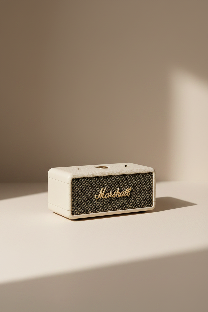 Marshall Emberton III Bluetooth-Lautsprecher – wasserdicht (IP67), 32 Std. Akku | Creme