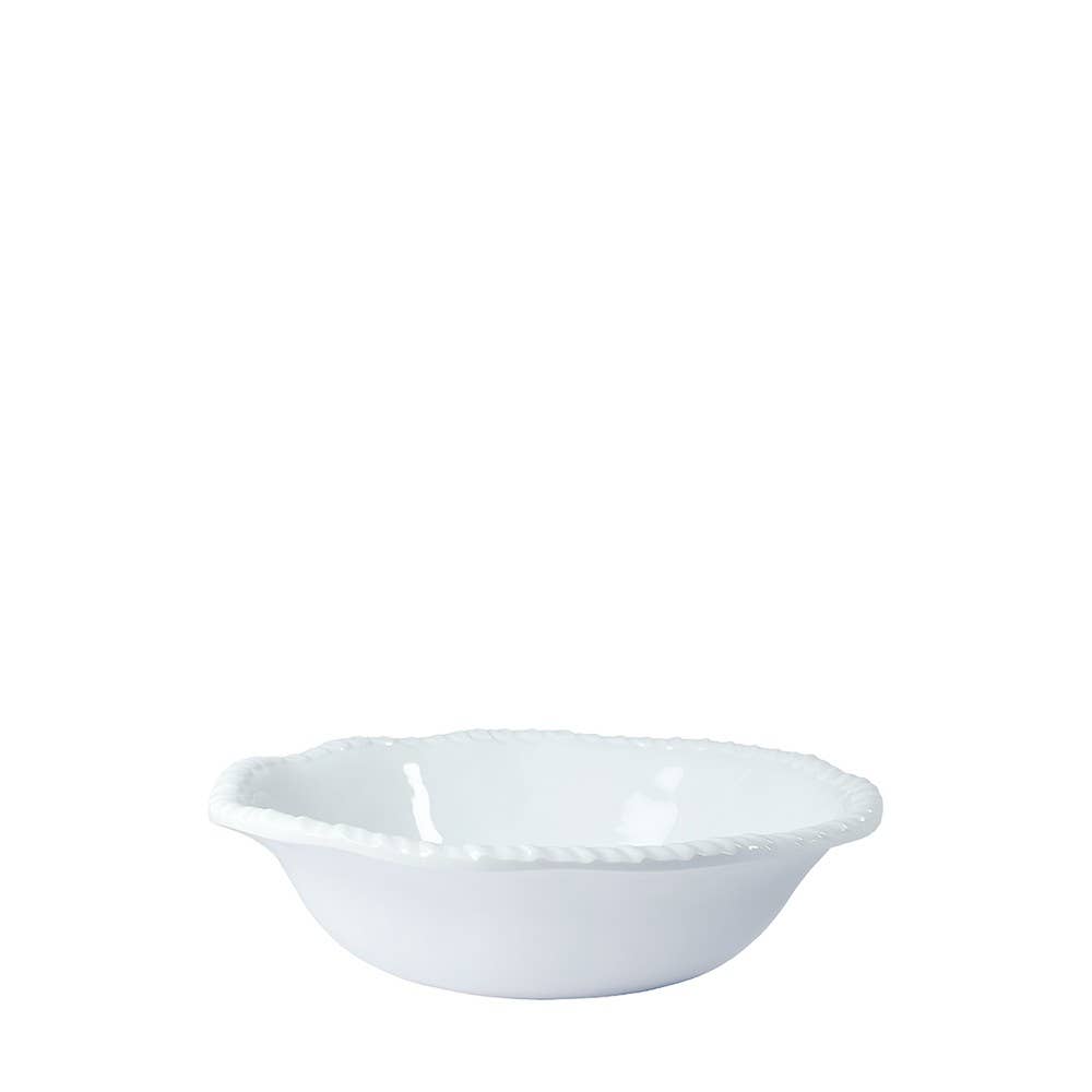 Melamin-Suppenteller mit Kordelrand – Weiß Ø 20 cm