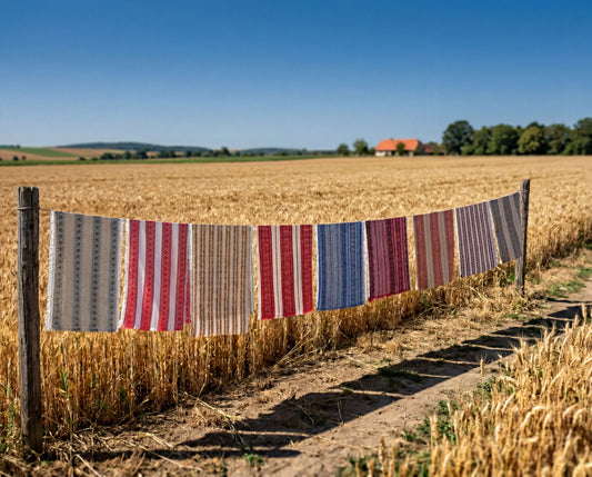 Handgewebter Tischläufer „Mile“ Rot 50 × 140 cm – aus Kroatien