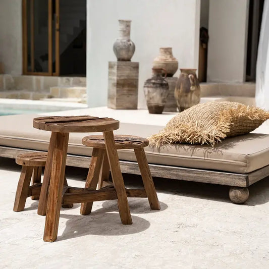 Yatai Hocker Natur – Größe L | Bazar Bizar