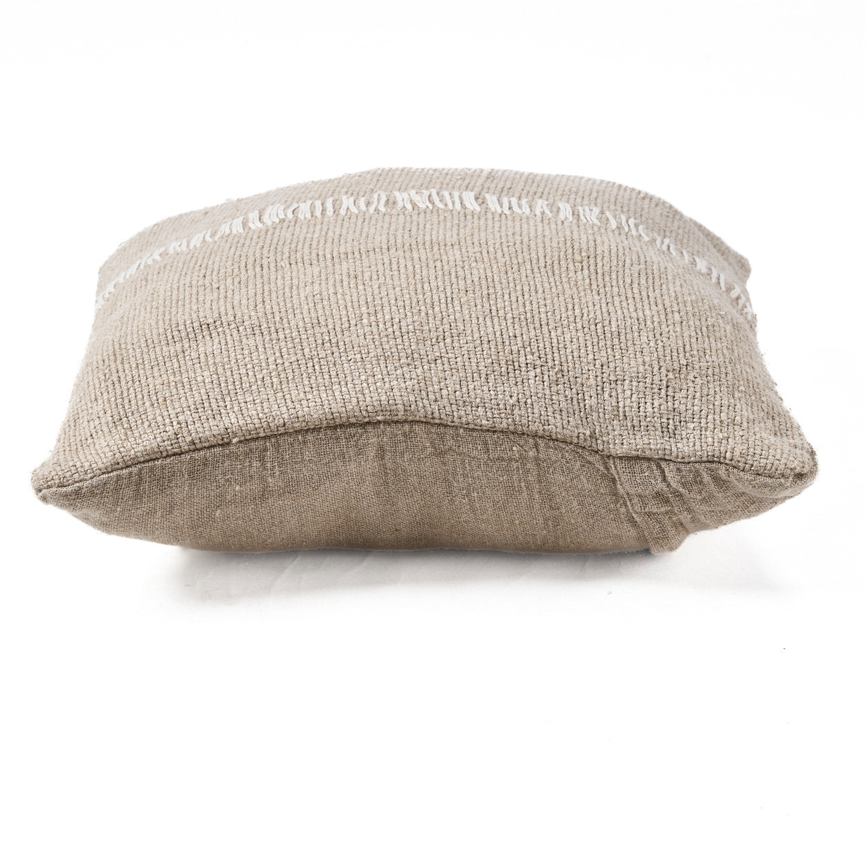Bazar Bizar Leinen Kissenbezug Natural White 50x50 cm – Linen Stitch