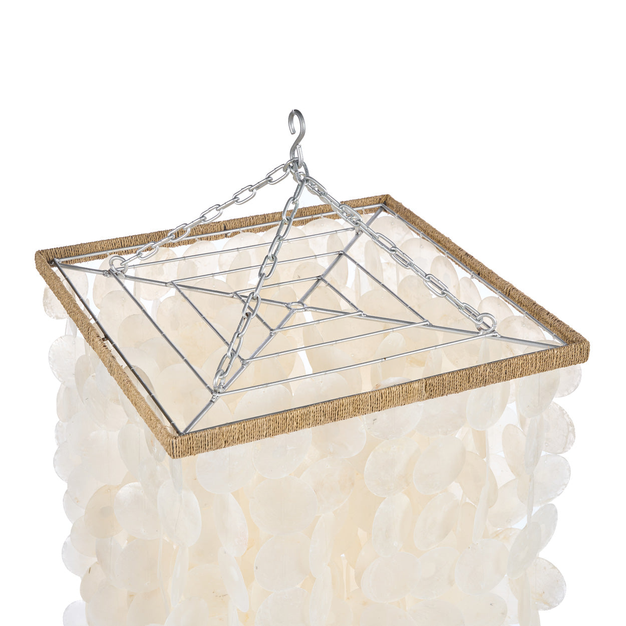 Moonlit Whispers Chandelier Natural M – Capiz Kronleuchter