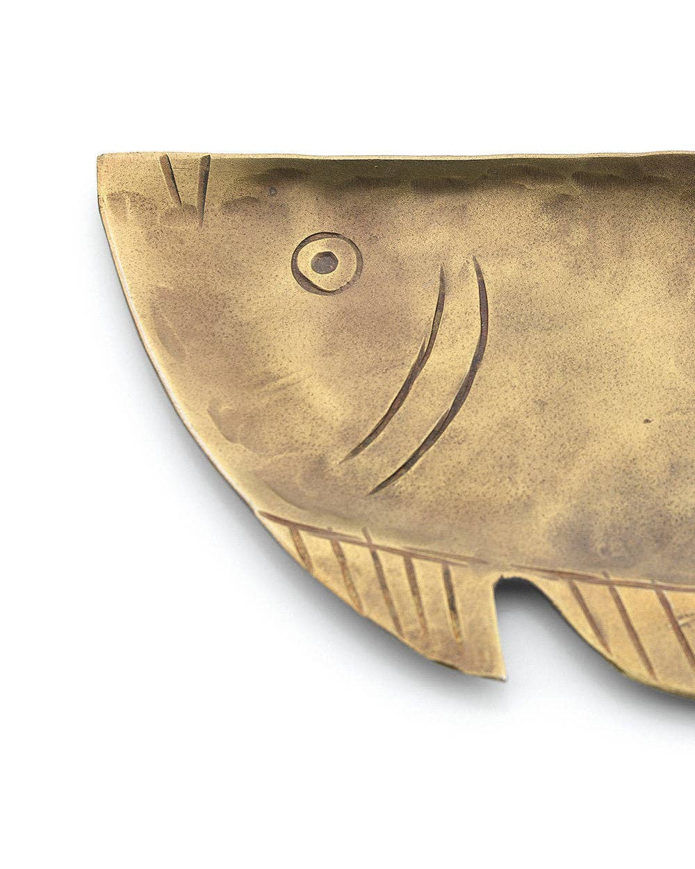 Bazar Bizar Fang Tablett M – Messing Serviertablett
