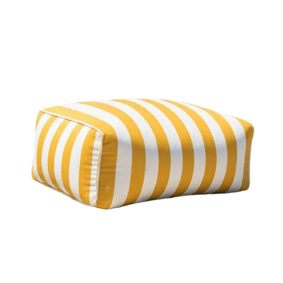 Gelber Pouf Outdoor Indoor – Sitzhocker für Terrasse & Wohnzimmer