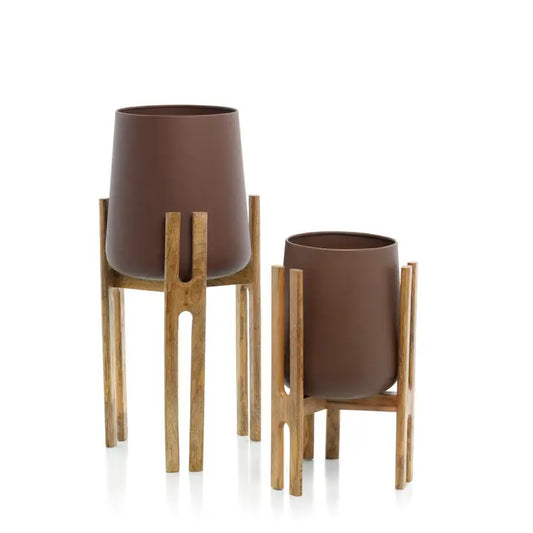Forked Root Planter Naturbraun L | Bazar Bizar