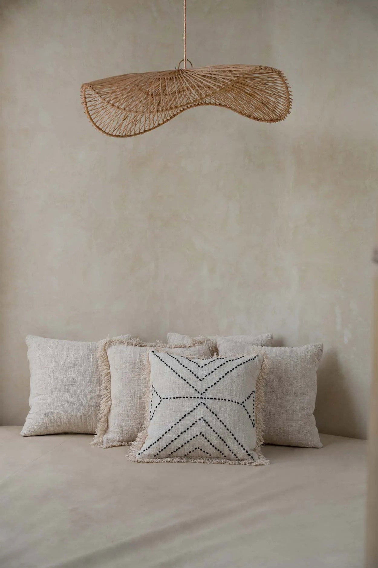 Chapeau Pendant Natural L – Rattan Hängelampe Bazar Bizar