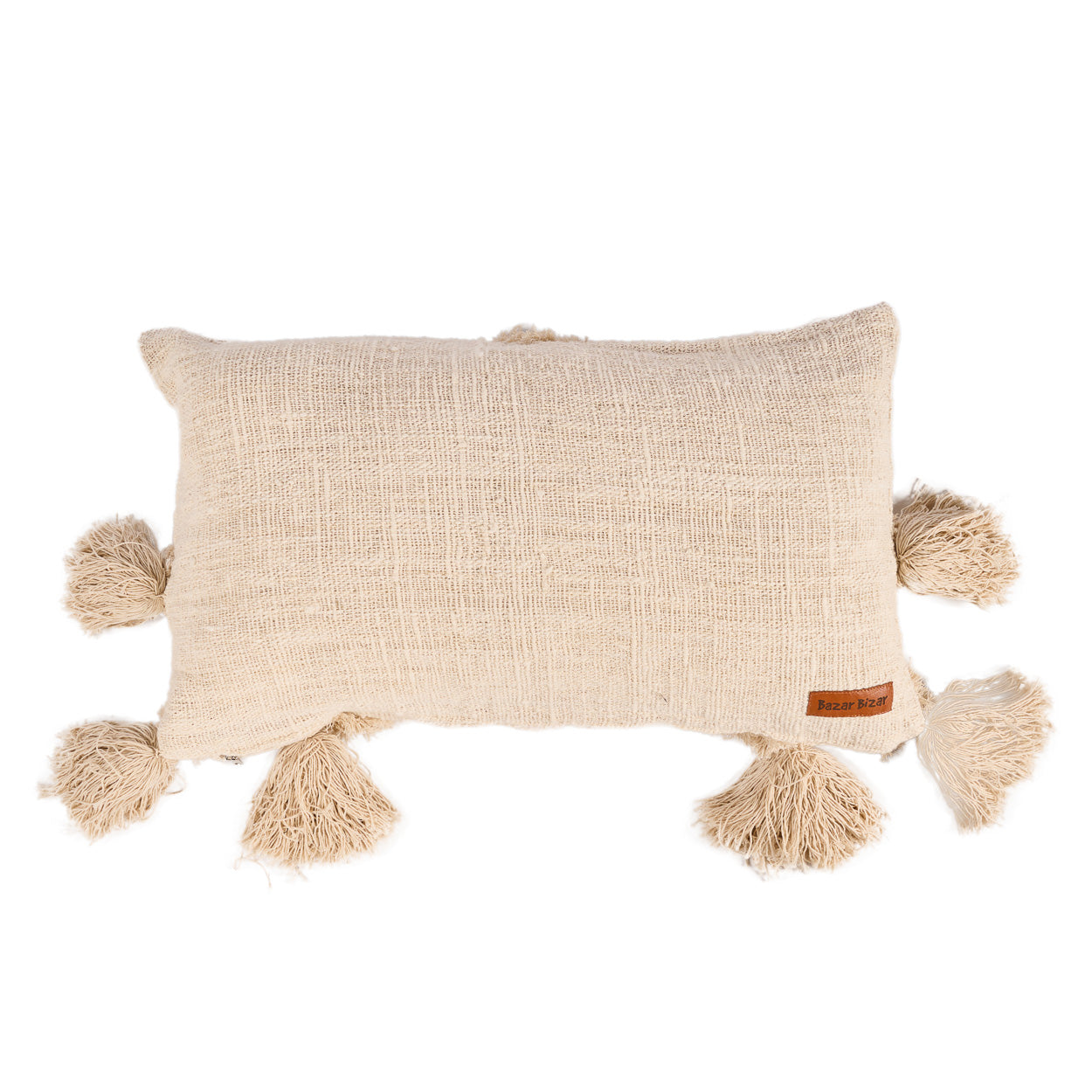 Bazar Bizar Kissenbezug Nomad Tassel – Creme Boho