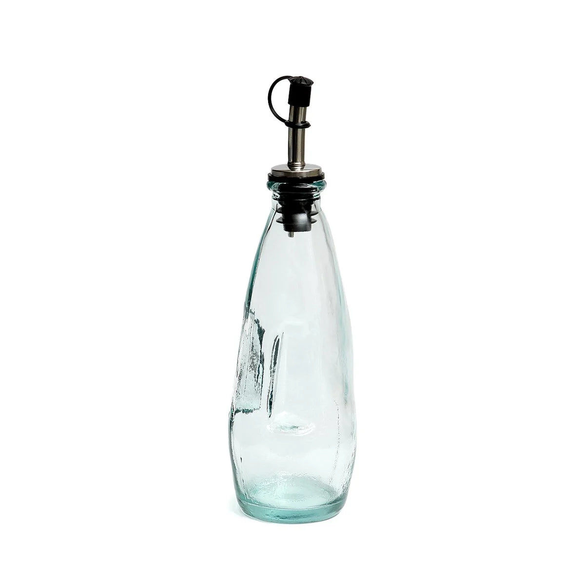 Bazar Bizar Olivenölflasche aus Glas mit Ausgießer – Transparent