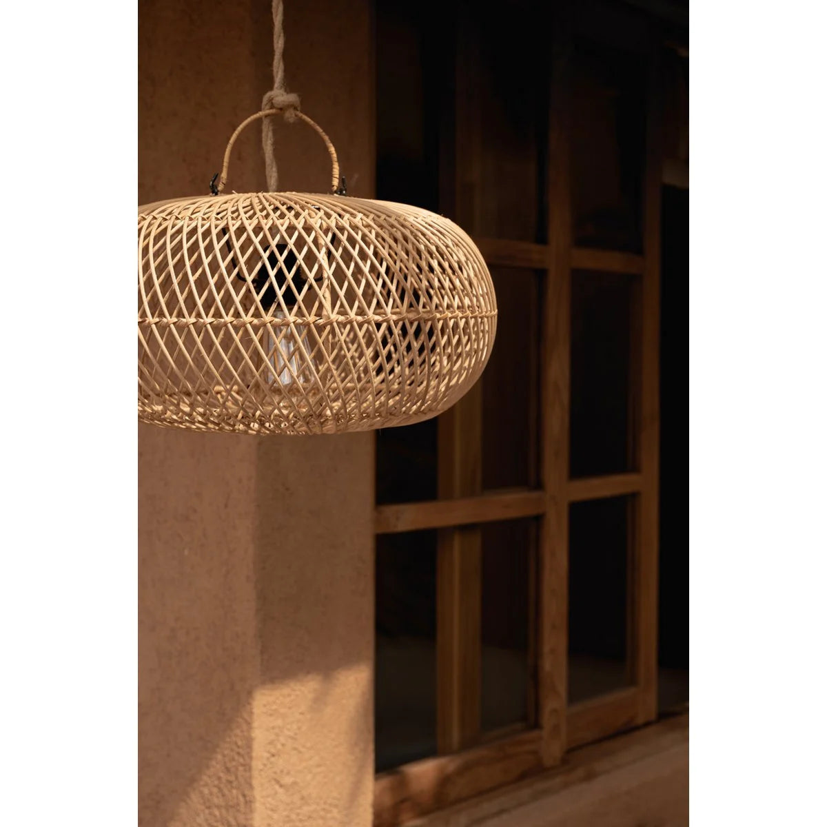 Wholly Pendelleuchte Natural S – Rattan Hängelampe | Bazar Bizar