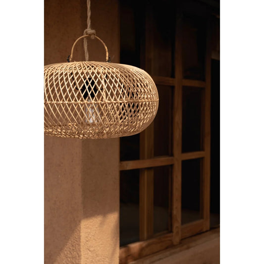 Wholly Pendelleuchte Natural S – Rattan Hängelampe | Bazar Bizar
