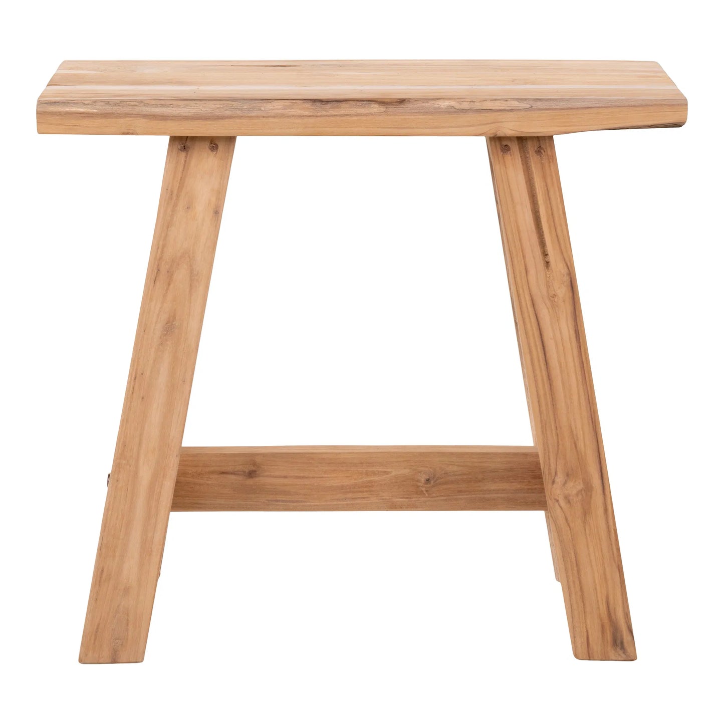 Hocker aus Teakholz massiv – Holz Hocker natur für Bad & Wohnraum