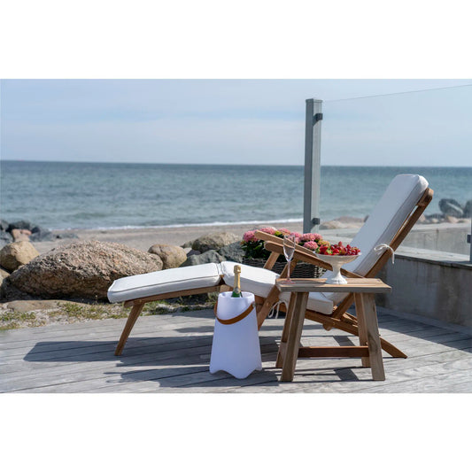 Hocker aus Teakholz massiv – Holz Hocker natur für Bad & Wohnraum