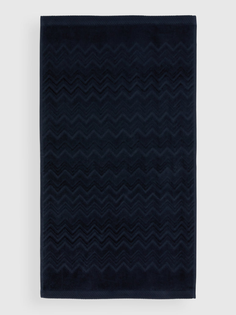 Missoni Home Handtuch Chalk 21 Dunkel-blau– 100 % Baumwolle - 40 × 70 cm