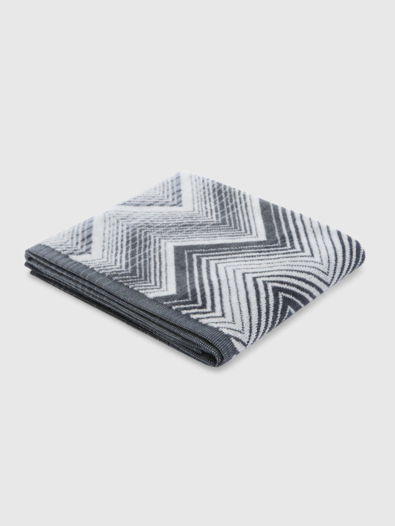 Missoni Home Gästetuch Marea Schwarz-Weiß 100 × 150 cm – 100 % Baumwolle