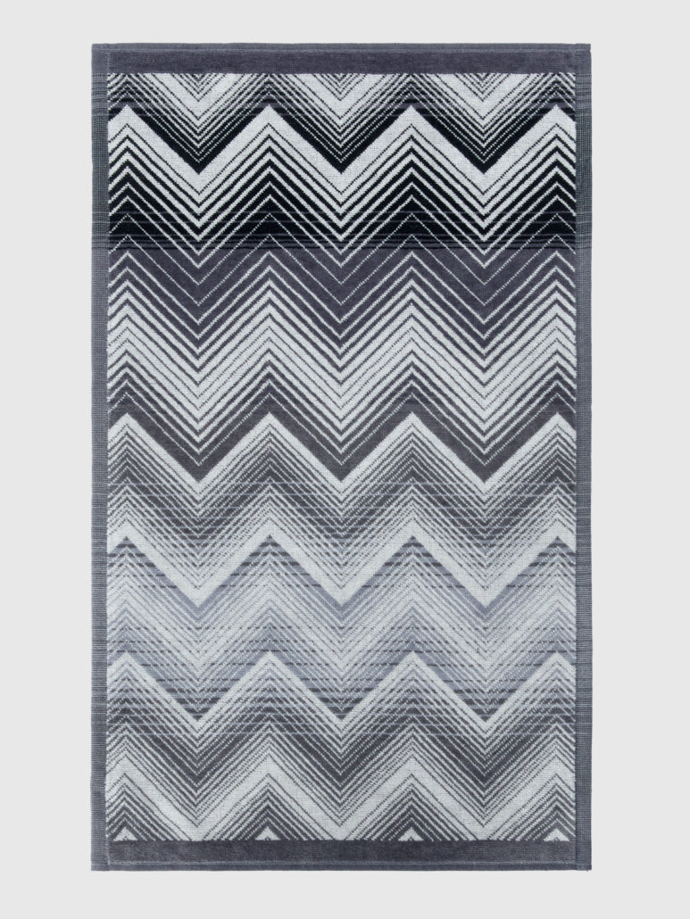 Missoni Home Gästetuch Marea Schwarz-Weiß 40 × 70 cm – 100 % Baumwolle