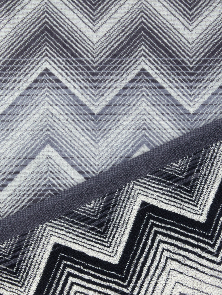 Missoni Home Gästetuch Marea Schwarz-Weiß 40 × 70 cm – 100 % Baumwolle