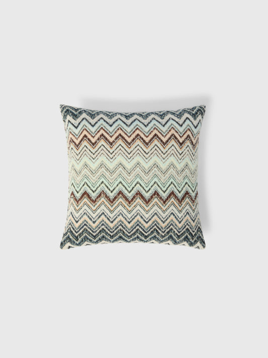 Missoni Home Kissen Forest 40 × 40 cm Blau Mehrfarbig – Baumwoll-Wollmischung