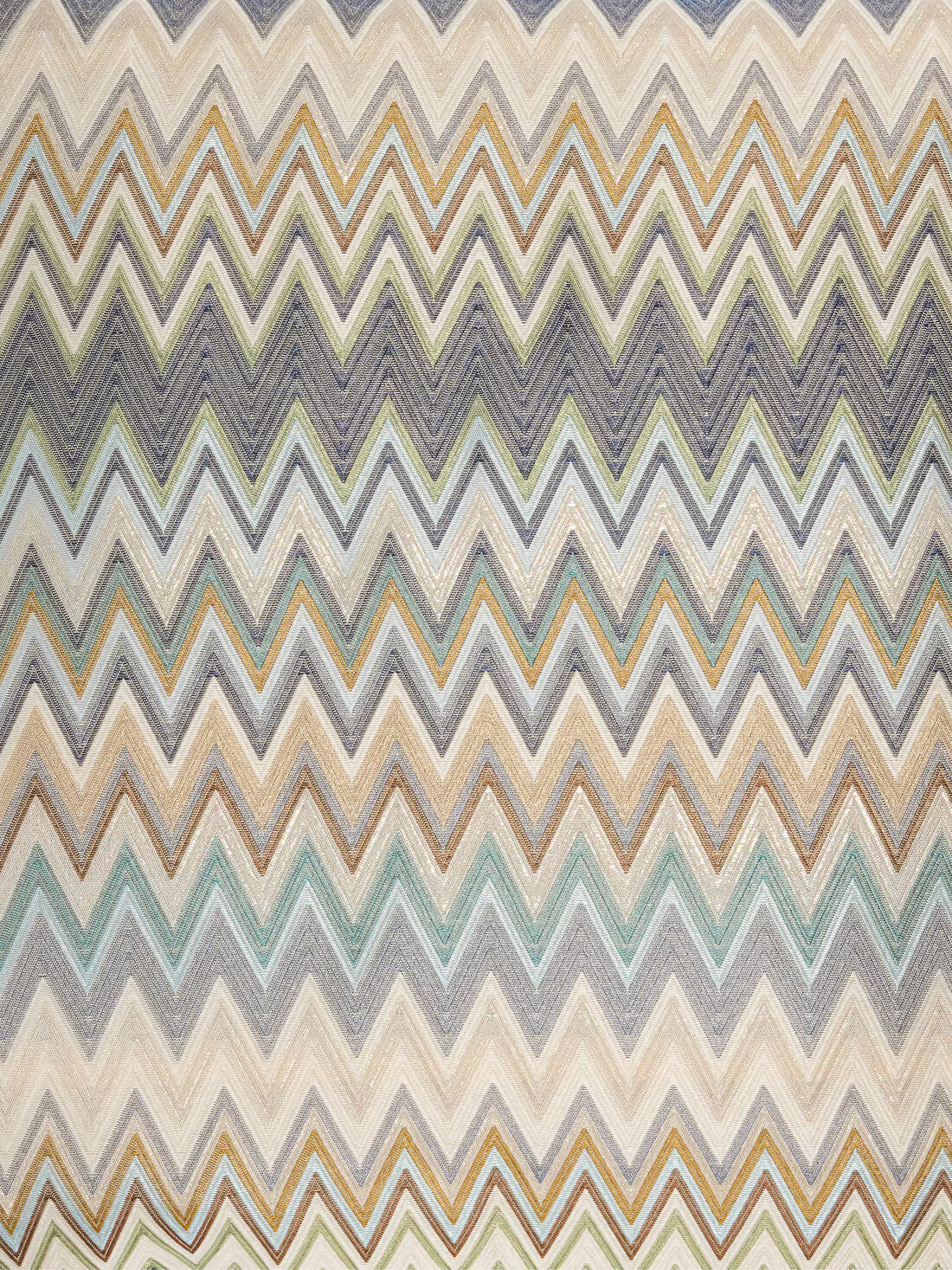 Missoni Home Kissen Masuleh 45 × 45 cm Türkis Mehrfarbig – Seidenmischung