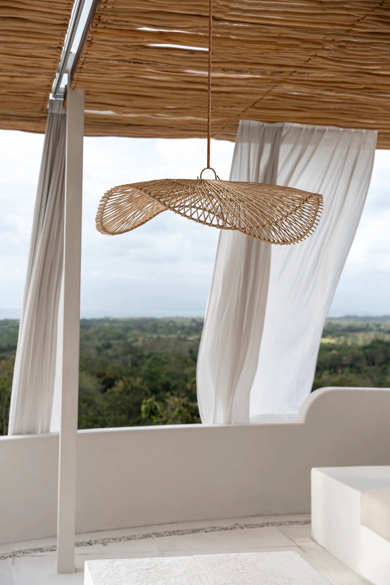 Chapeau Pendant Natural L – Rattan Hängelampe Bazar Bizar