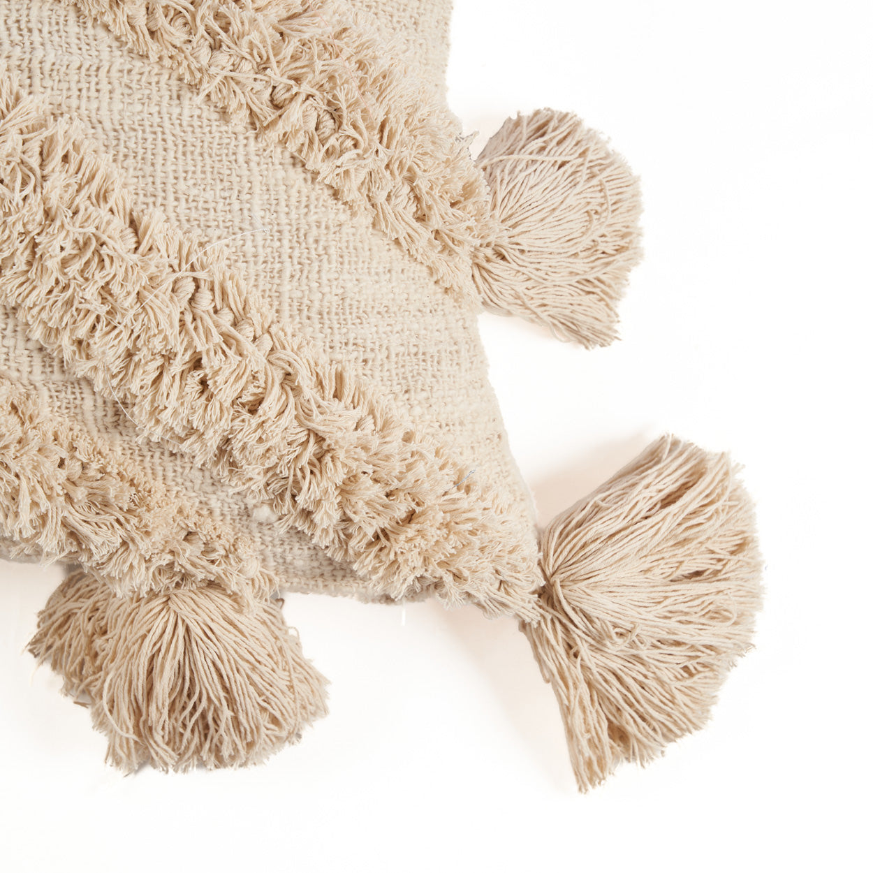 Bazar Bizar Kissenbezug Nomad Tassel – Creme Boho