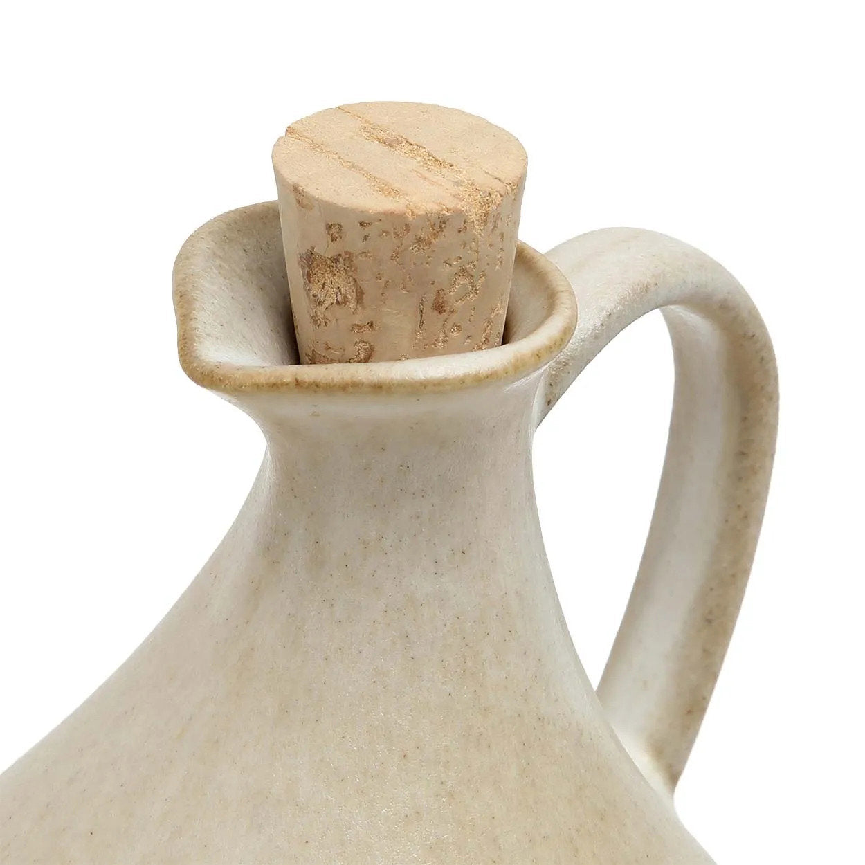 Bazar Bizar Olivenölflasche No. 80 – Weiß Keramik