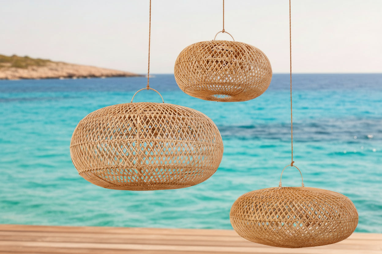 Wholly Pendant Natural L – Rattan Hängelampe Bazar Bizar