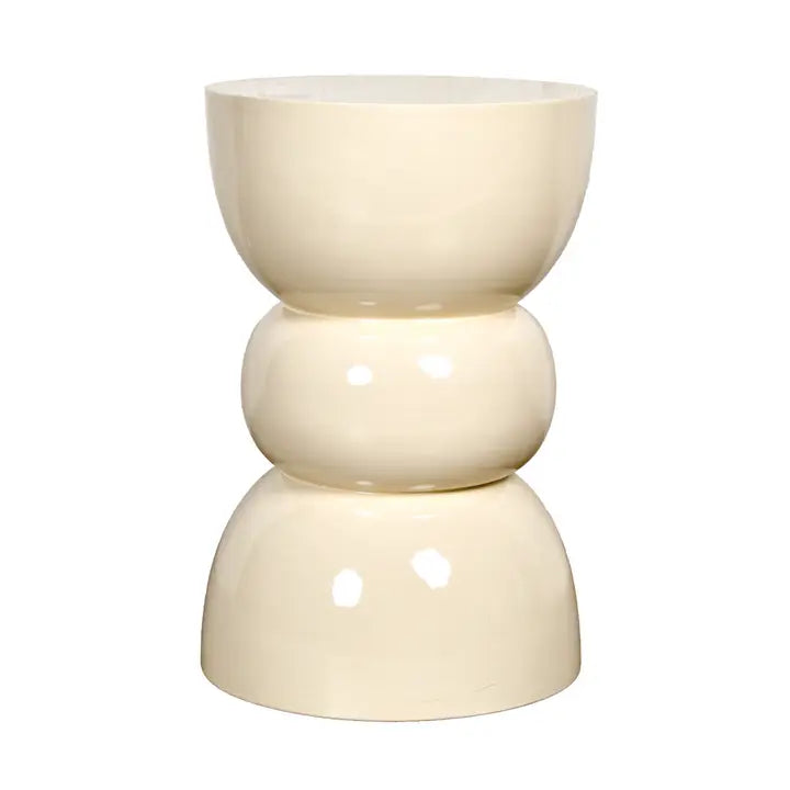 Beistelltisch aus Metall – Beige