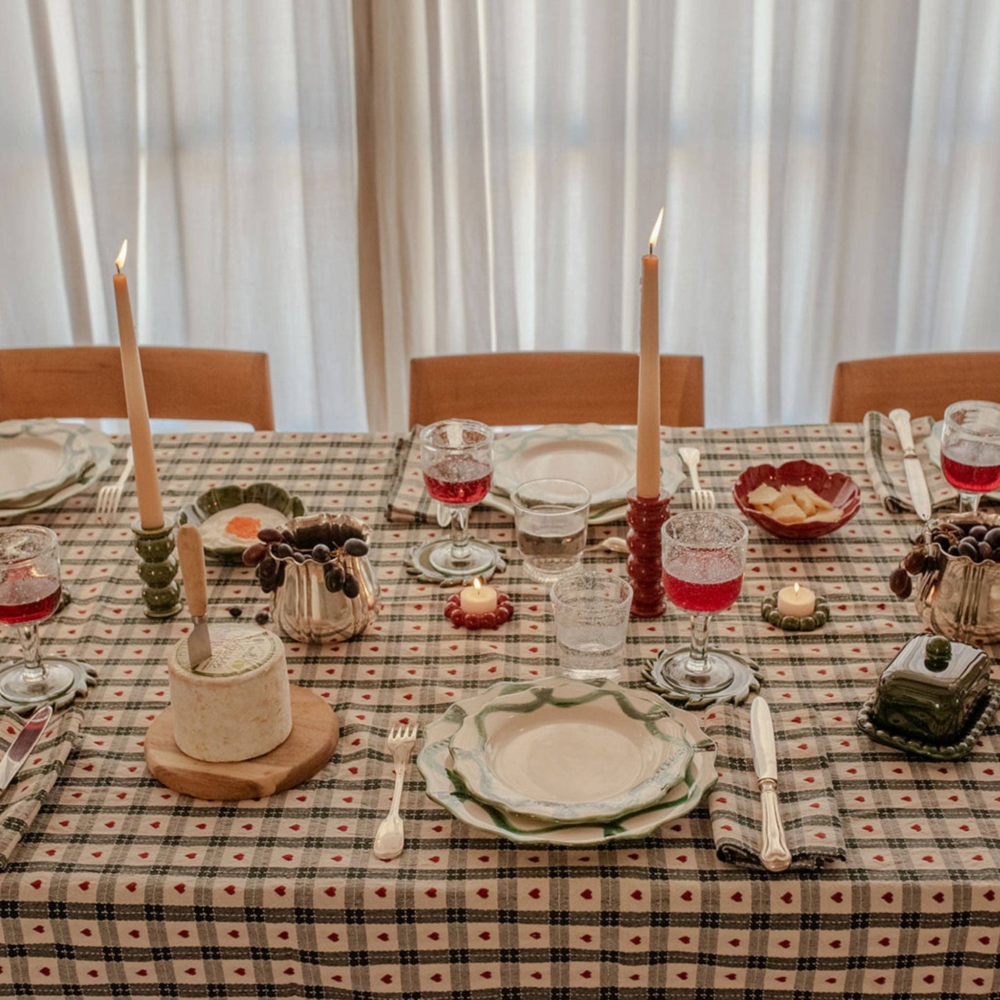 Kerzenhalter rot Keramik – Deko Kerzenständer modern | Gabriela - M