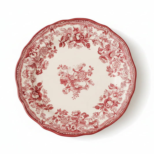 Dessertteller 20,5 cm Porzellan Rose – Florales Design Teller | Marija