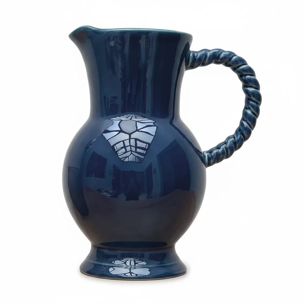 Keramikkrug Blau 1,18 L – Krug aus Steingut