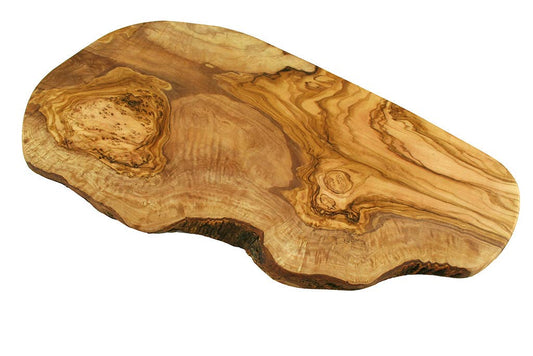 Schneidebrett aus Olivenholz Naturform 45 cm – Jure