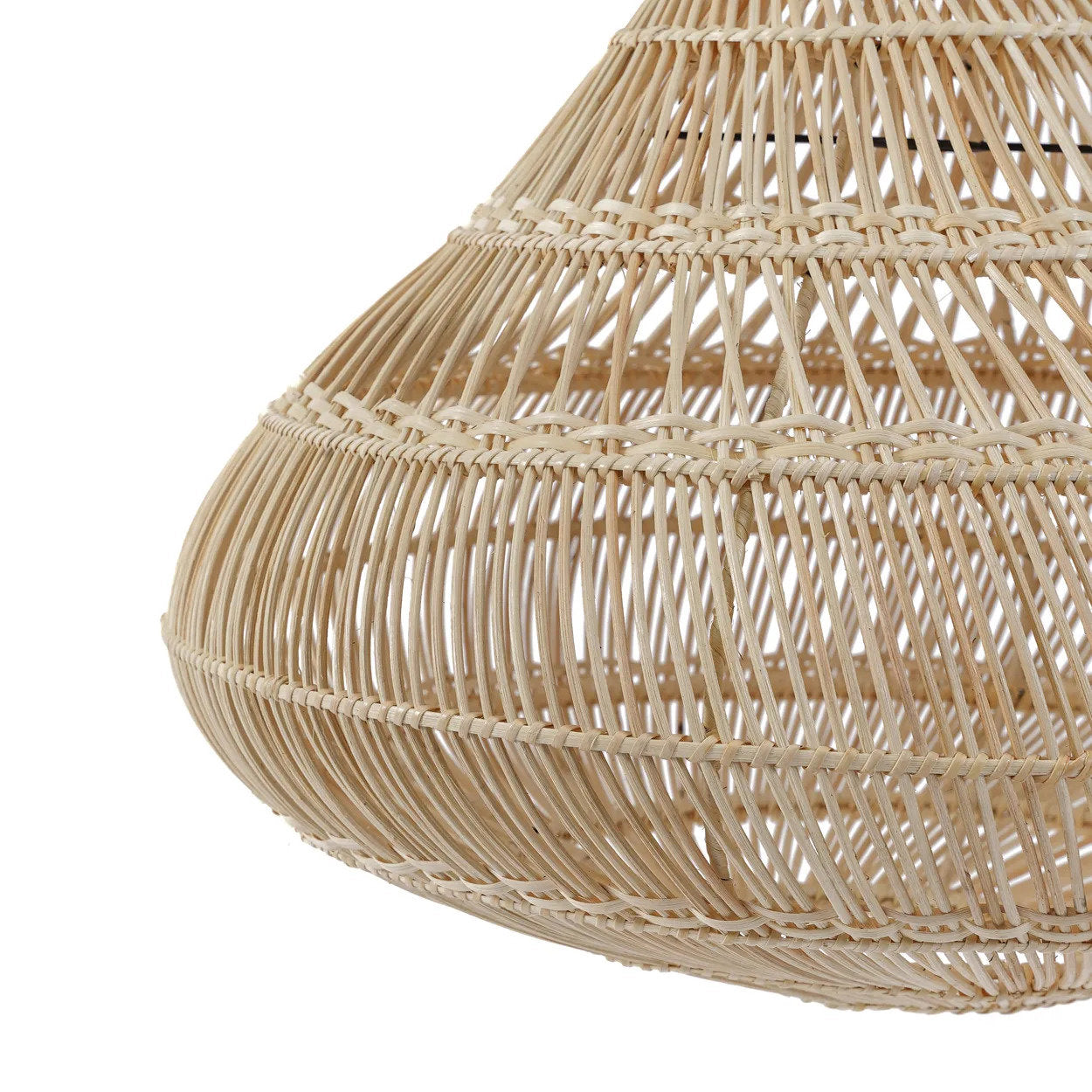 Drop Pendant Natural L – Rattan Hängelampe Bazar Bizar