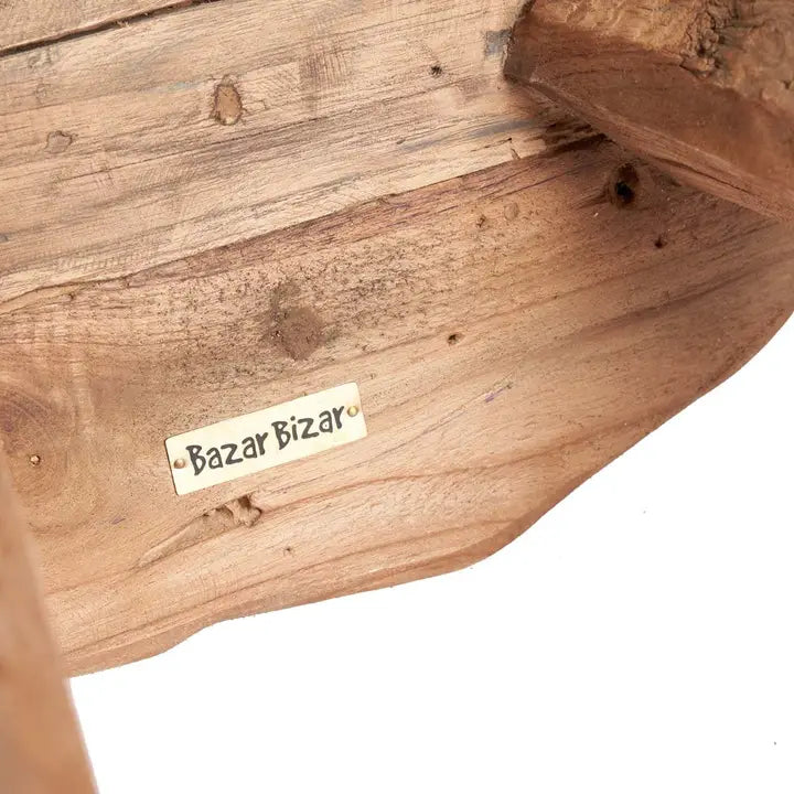 Marabunta Rustikaler Beistelltisch Naturholz | Bazar Bizar
