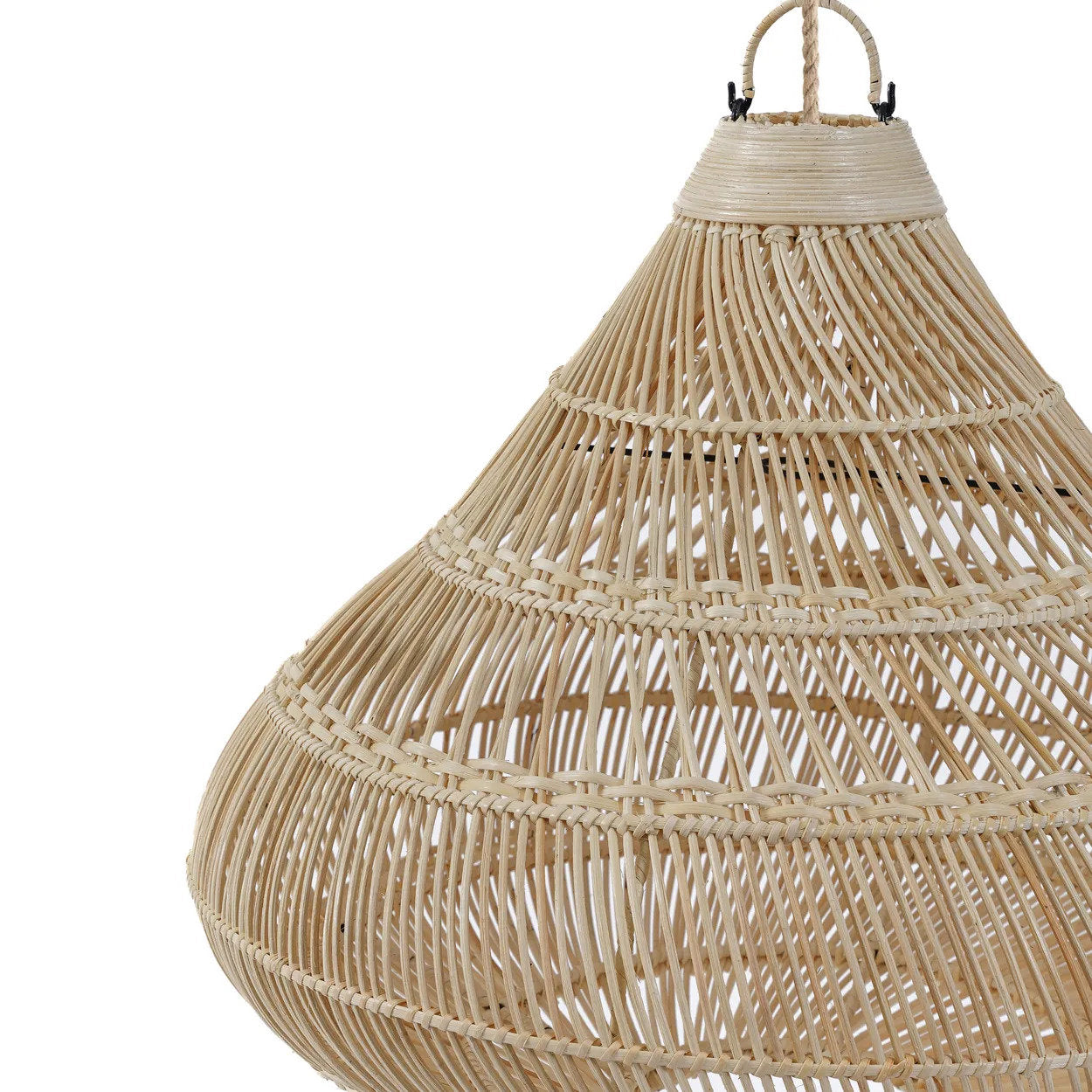 Drop Pendant Natural L – Rattan Hängelampe Bazar Bizar