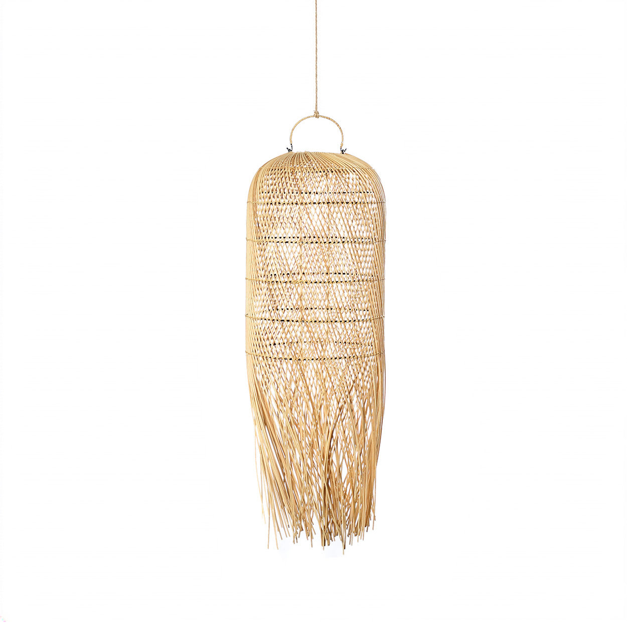 Squid Pendant Natural M – Rattan Hängelampe Bazar Bizar
