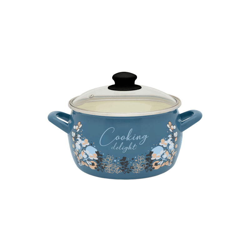 Metalac Original – Emaille Topfset Cooking Delight Blau | 3-teilig