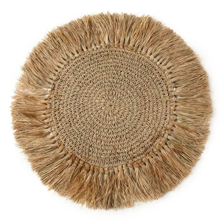 Raffia Untersetzer Natur – 4er Set | Bazar Bizar
