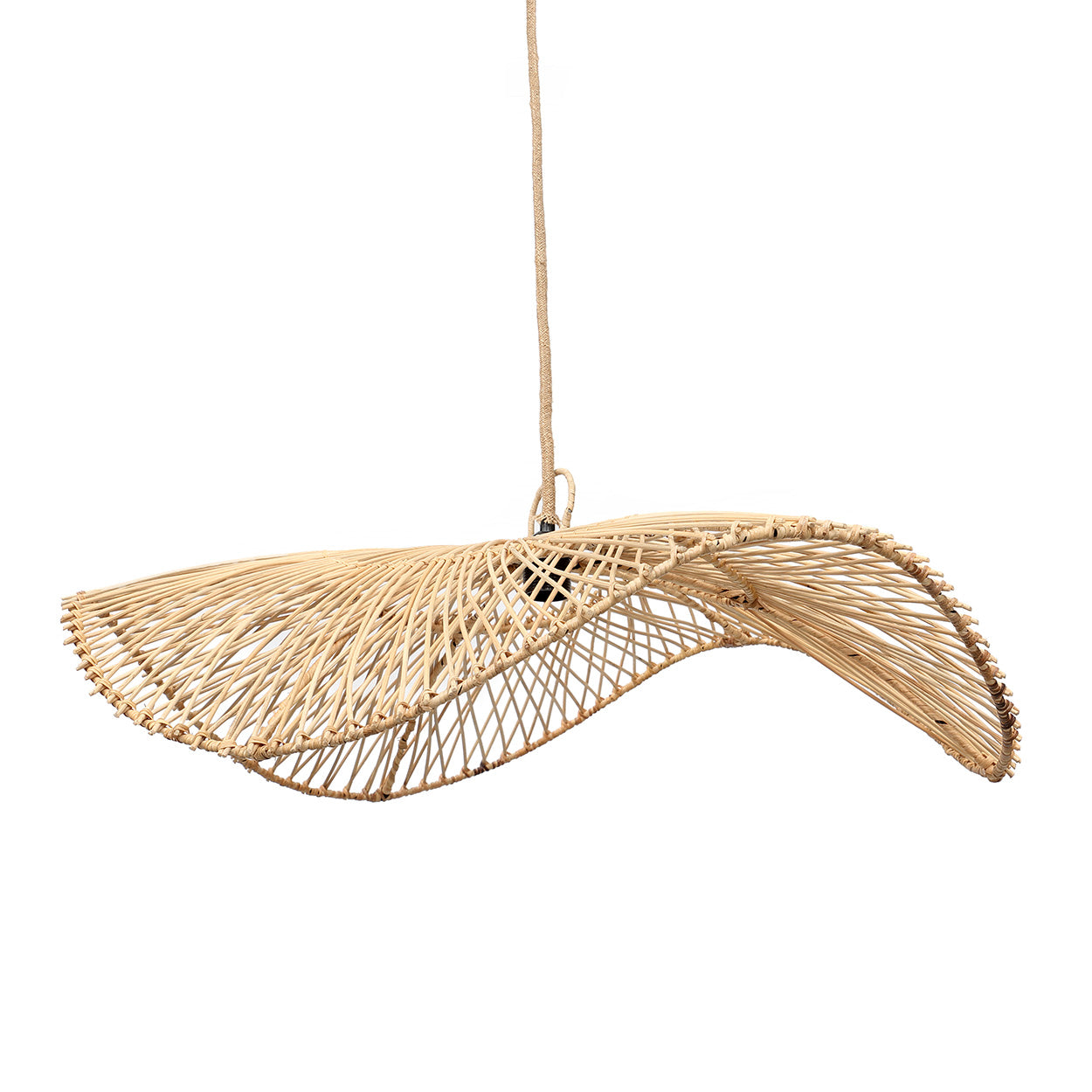 Chapeau Pendant Natural L – Rattan Hängelampe Bazar Bizar